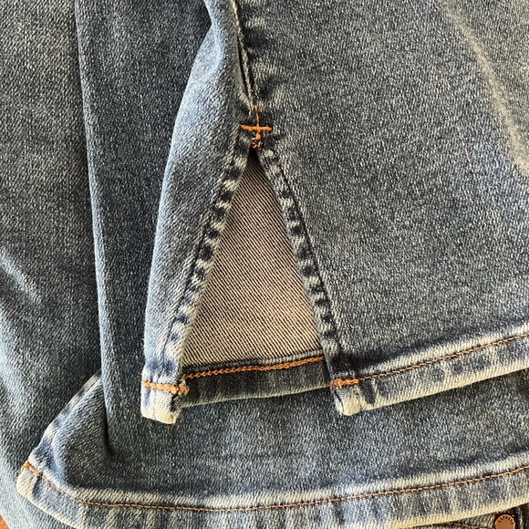Express Blue Flare Women's Jeans - Picture 5 of 5